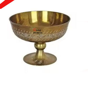 Cuenco para servir chocolate y postre de aluminio y metal con acabado dorado de nuevo aspecto para restaurante y bar de hotel - Product Image 1