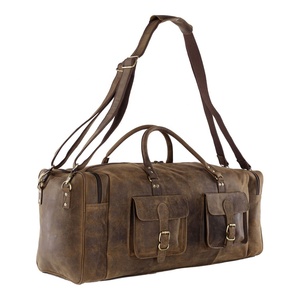 Holiday Vacation Duffel Genuine <b>Leather</b> Large Capacity Duffel <b>Bag</b> Sports Travel Weekend Luggage <b>Bag</b> for <b>Men</b> Best Gift - Product Image 1