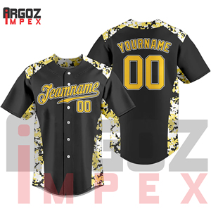 เสื้อเบสบอลระบายอากาศได้ดีเสื้อซอฟต์บอลปักชื่อทีม - Product Image 3