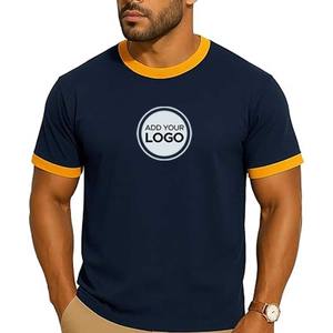 Camiseta para hombre Camiseta de algodón con cuello redondo que absorbe la humedad - Product Image 1