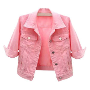 Nueva chaqueta vaquera de moda para mujer, tela vaquera de algodón, superventas, tendencia superior, tasa razonable, chaqueta vaquera para mujer de alta calidad - Product Image 1