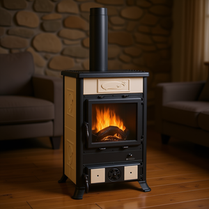 Estufa de Leña Rossella R1 16 Cream Ceramic 9kW 5 Estrellas Modelo 3004102 - Product Image 3