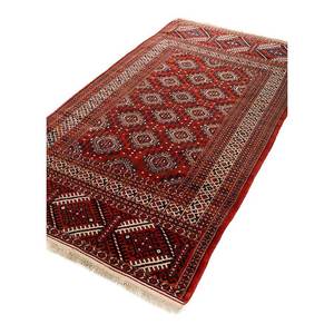 Kiaan <b>Boho</b>-Style Hand Knotted Wool <b>Rugs</b> Red Orange Geometric Abstract Patterns for Home Hallway Living Room Bedroom-Paem-237 <b>Rug</b> - Product Image 2