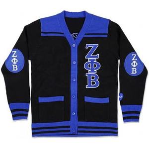 Cárdigans de punto universitarios personalizados para mujer, cárdigan con cuello en V, suéter con color negro y rosa con logotipo personalizado - Product Image 2