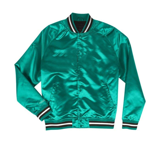 Chaqueta Universitaria de Satén para Hombre, Nueva Colección 2025, Bordado de Letras Universitarias, Estilo Casual Unisex, Transpirable, Cuello Alto - Product Image 1