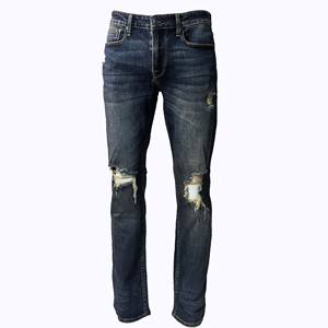 وصول جديد مخصص عارضة الرجعية كسول شارع عالية على غرار الهيب هوب خليط ممزق الرجال الجينز الساق واسعة بأسعار رخيصة جدا - Product Image 3