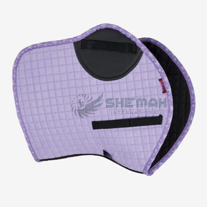 quilted design breathable outer fabric soft Comfortable wholesale English <b>saddle</b> pad durable inner lining lightweight <b>saddle</b> - Product Image 3