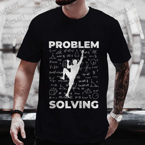 Rock Climbing <b>T</b> <b>Shirt</b> for Women <b>Men</b> Bouldering Tee Problem Solving Math Top Sport Climber <b>T</b>-<b>shirt</b> Short Sleeve Loose Clothing - Product Image 2