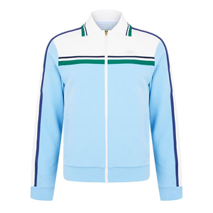 Ensemble de survêtement populaire pour la salle de sport, le fitness, la course à pied, l'entraînement, avec fermeture éclair, blocs de couleur, design élégant, vêtements de sport - Product Image 4