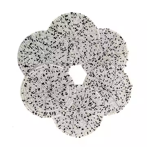 2025 Newest Beaded Coaster Houseflies Hand Embroidered Wedding Dining <b>Table</b> Decoration Kitchen Accessories Dinnerware Coasters - Product Image 4