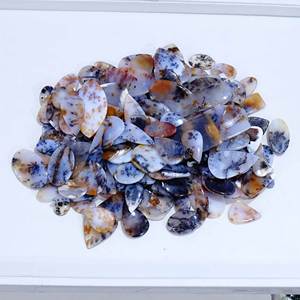 Agate Dendrite naturelle Cabochons de pierres précieuses véritables en vrac Dendrite naturelle Opale Poire Cabochon Pierres précieuses en vrac - Product Image 5