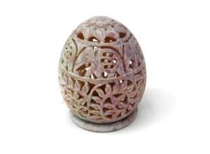 Bougeoir Sculpté Fine Sculpture Stéatite Stand Votive T Light Stand - Product Image 5