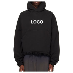 Pakistan Made Men's Distressed Men's hoodies Casual Winter Wear Cotton Blended Printed Pattern sudaderas con capucha para hombres - Product Image 6