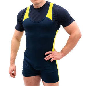 Combinaison de lutte et de musculation pour hommes, couleur unie, meilleure qualité, fabricant pakistanais, 100% polyester - Product Image 2
