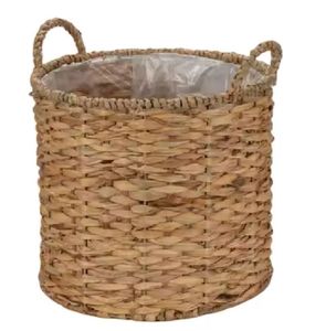Cesta de jacinto de agua Vietnam hecho a mano decorativo duradero ecológico almacenamiento Natural para ropa diaria artículos diversos - Product Image 6