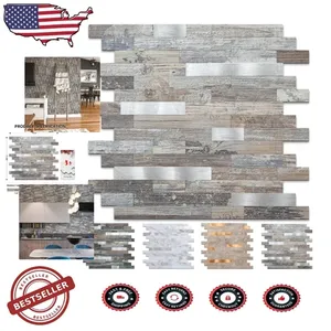 10 Sheets <b>Peel</b> <b>and</b> <b>Stick</b> Water-Resistant <b>Tiles</b> Scratch-Resistant for Exterior <b>Wall</b> & Floor Polished Charm-for External Usage - Product Image 1