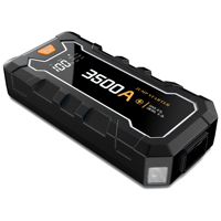 Démarreur de batterie portable haute capacité 12V 3500A pour voiture, camion, moto avec batterie externe et lumière LED