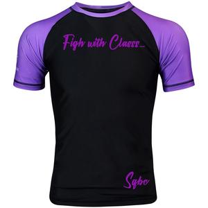 Negro púrpura MMA Rashguard alta calidad personalizado BJJ Rashguard ropa de entrenamiento y engranajes Jiu Jitsu - Product Image 4