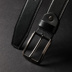 Usine en gros Akyol hommes Premium 100% véritable ceinture Style décontracté haute qualité élégance alliage boucle carrée 3.5cm largeur - Product Image 2