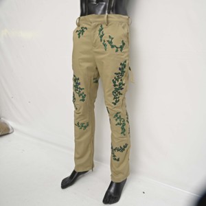 กางเกงยีนส์สไตล์ลำลองสำหรับผู้ชายผ้ายีนส์ปักลายทรงตรงสไตล์สตรีทแวร์สำหรับฤดูใบไม้ร่วง - Product Image 4