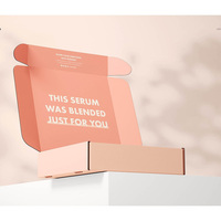 Emballage cadeau de lingerie de nuit rose personnalisé pour vêtements de détail Boîte postale Emballage de vêtements Boîtes en papier avec papier de soie
