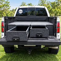 Module de camping pour benne de pick-up avec cuisine coulissante pour Ford F150, benne de 6,5 pieds, avec évier en acier inoxydable et robinet pliable