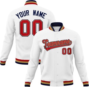 Veste universitaire avec broderie par sublimation patchs en chenille personnalisés logo de l'équipe bombardier au lycée et au collège veste Letterman OEM - Product Image 5