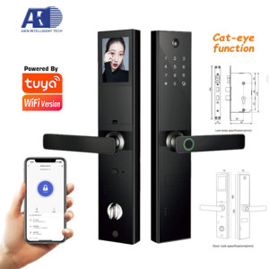 जस्ता मिश्र धातु 3 डी फेशियल रिकग्निशन फिंगरप्रिंट अनलॉकिंग ट्यूया वाइफी पेहोल कैमरा सी-ग्रेड चिप डिजिटल स्मार्ट लॉक - Product Image 1