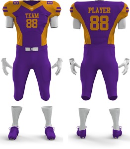 Uniformes de football américain de haute qualité imprimés par sublimation, respirants et à séchage rapide pour adultes, personnalisation de la marque, prix - Product Image 1