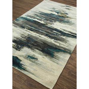 พรมขนสัตว์ผสมวิสโคสทำมือสีเทาดำ รุ่น Taq-4305 รูปทรงสี่เหลี่ยมผืนผ้าขนาดใหญ่ สำหรับห้องนอน ทางเดิน หนา 10 มม. ลายแบบนามธรรม สำหรับวัยรุ่น - Product Image 2