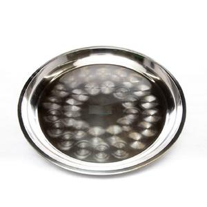 ถาดสแตนเลสขัดเงาทรงกลมทรงกลมสำหรับเสิร์ฟของหวานในโรงแรมร้านอาหาร - Product Image 5