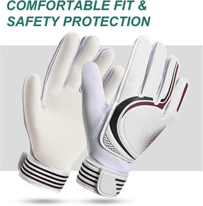 Gants de gardien de but de football professionnels, forte adhérence, paume en latex, sangle de poignet réglable, imperméables, respirants, pour une utilisation en extérieur - Product Image 3
