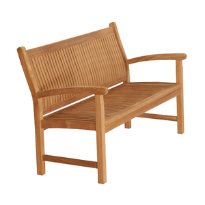 Bancs de patio modernes 150 cm Banc de jardin en bois de teck Sièges de jardin de confort durable pour le jardin Mobilier de parc extérieur - Product Image 2