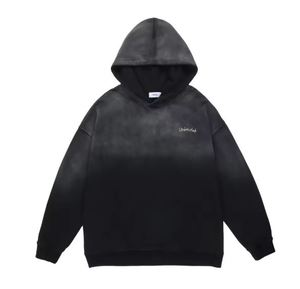 Sudadera con Capucha Vintage para Hombre, Lavado Ácido, Estampado Personalizado, 100% Algodón, Bordada, Diseño Sólido, Corte Regular, para Invierno - Product Image 1