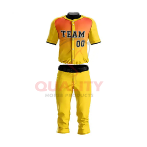 Los uniformes de béisbol cuentan con Jersey y pantalones sublimados logotipo personalizado tela de control de humedad ideal para prácticas ligas - Product Image 1