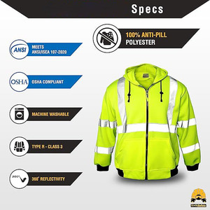 Boomletcorp Reflective Safety Hi Vis Chaquetas DE TRABAJO Diseño personalizado para hombre Mejor venta Chaquetas DE TRABAJO DE SEGURIDAD reflectantes de alta calidad. - Product Image 6