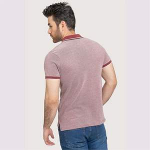 T-shirt de golf à manches courtes anti-rétrécissement décontracté en polyester et coton pour hommes, chemise personnalisée délavée, polo décontracté de haute qualité, vente en gros - Product Image 4