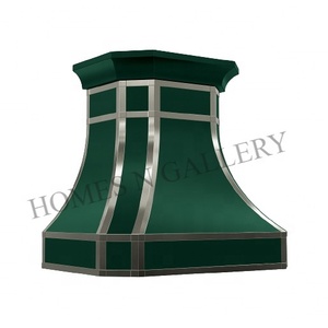 Campana Extractora de Cocina de Acero Inoxidable con Pátina Verde, Diseño Personalizado, Recirculación, Cubierta de Chimenea Doméstica 26 - Product Image 5
