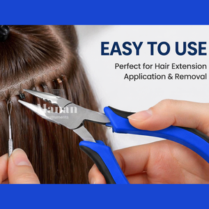 Professional Hair Extension Tool Kit Pliers with Loop <b>Needle</b> Micro Ring Nano <b>Bead</b> Crimping Tool Set Salon Quality - Product Image 5