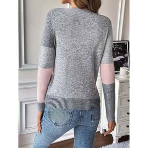 Cárdigan de lana para mujer con botones al frente, cuello cuadrado y manga larga - Product Image 5