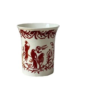 Macetas de Cerámica Hechas a Mano de Color Rojo y Blanco, Maceta de Cerámica para Regalo de Amigos - Product Image 2