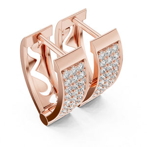 14K White Gold Round Cut Diamond <b>Earrings</b> for Women Wedding Jewellery Luxury Certified Bridal Anniversary Gift Elegant <b>Fine</b> - Product Image 5