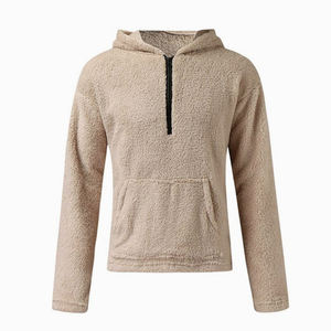 Sudadera con capucha de Sherpa para hombre, diseño personalizado, estilo caliente, gran tamaño, orgánica, venta al por mayor - Product Image 5