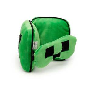 Minecraft Relaxeazzz Portable Travel <b>Pillow</b> Creeper Eye Mask <b>Neck</b> Support for Car Customizable Logo Air Filled - Product Image 3