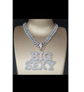 Pendentif Hip Hop personnalisé plaqué or, argent sterling 925, testeur de diamant VVS Moissanite, lettre de nom glacée - Product Image 4