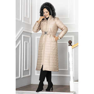 Chaqueta Acolchada con Capucha para Invierno, Tejido de Tela con Relleno de Fibra de Poliéster - Product Image 3