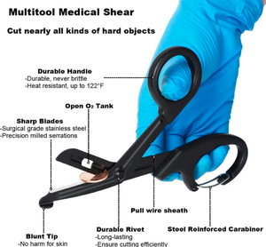 Tijeras de enfermería quirúrgicas de primeros auxilios coloridas, tijeras de vendaje, tijeras de Enfermería de acero inoxidable, tijeras de cinta atléticas de ANAAIF - Product Image 2