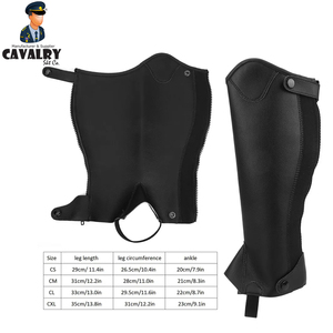 Hot Selling Customized Logo Printing Light Weight Men Half Horse <b>Riding</b> <b>Chaps</b>,Best Horse <b>Riding</b> Hald <b>Chap</b> by CAVALRY SKT COMPANY - Product Image 2