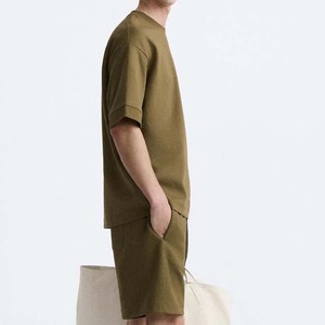 2025 vêtements pour hommes entraînement en plein air tenue double ensemble vêtements tenue T-Shirt à manches courtes chemise ample et Shorts ensembles grande taille - Product Image 6