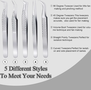 Juego de nevera de belleza personalizado para pinzas de extensión de pestañas y cejas para depilación y pinzas de pestañas - Product Image 3